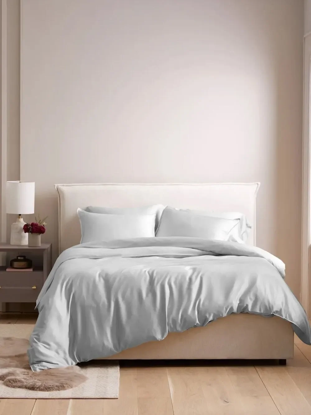 NWOT Quince Light Gray Bamboo Duvet Cover!